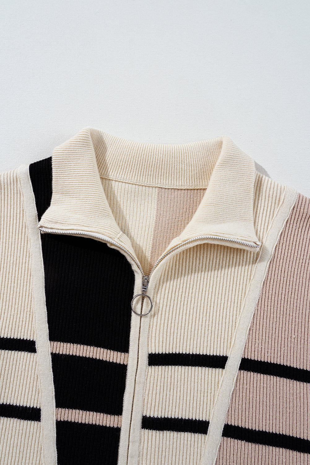 Colorblock Zip Collar Sweater Dress *multiple colors* LT