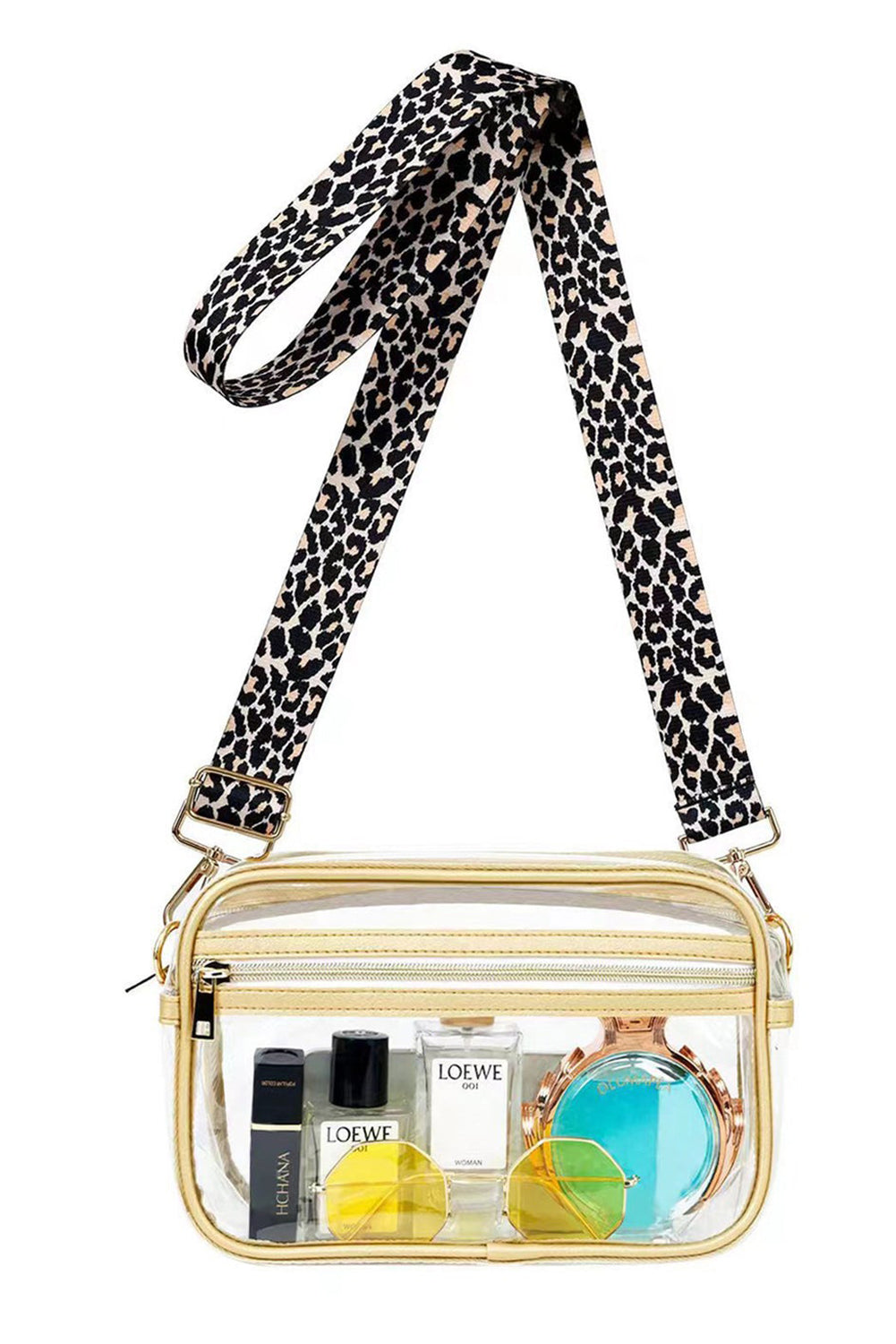 Gold Leopard Crossbody RTS