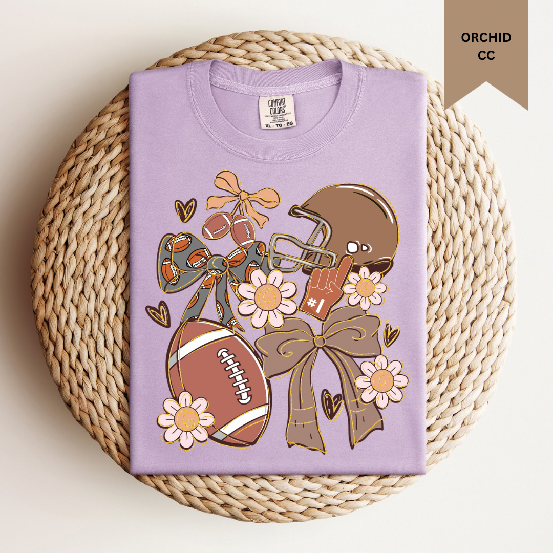 Preppy Football Tee.