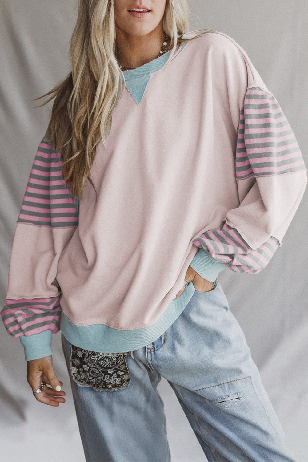 Stripe Colorblock Sweatshirt RTS