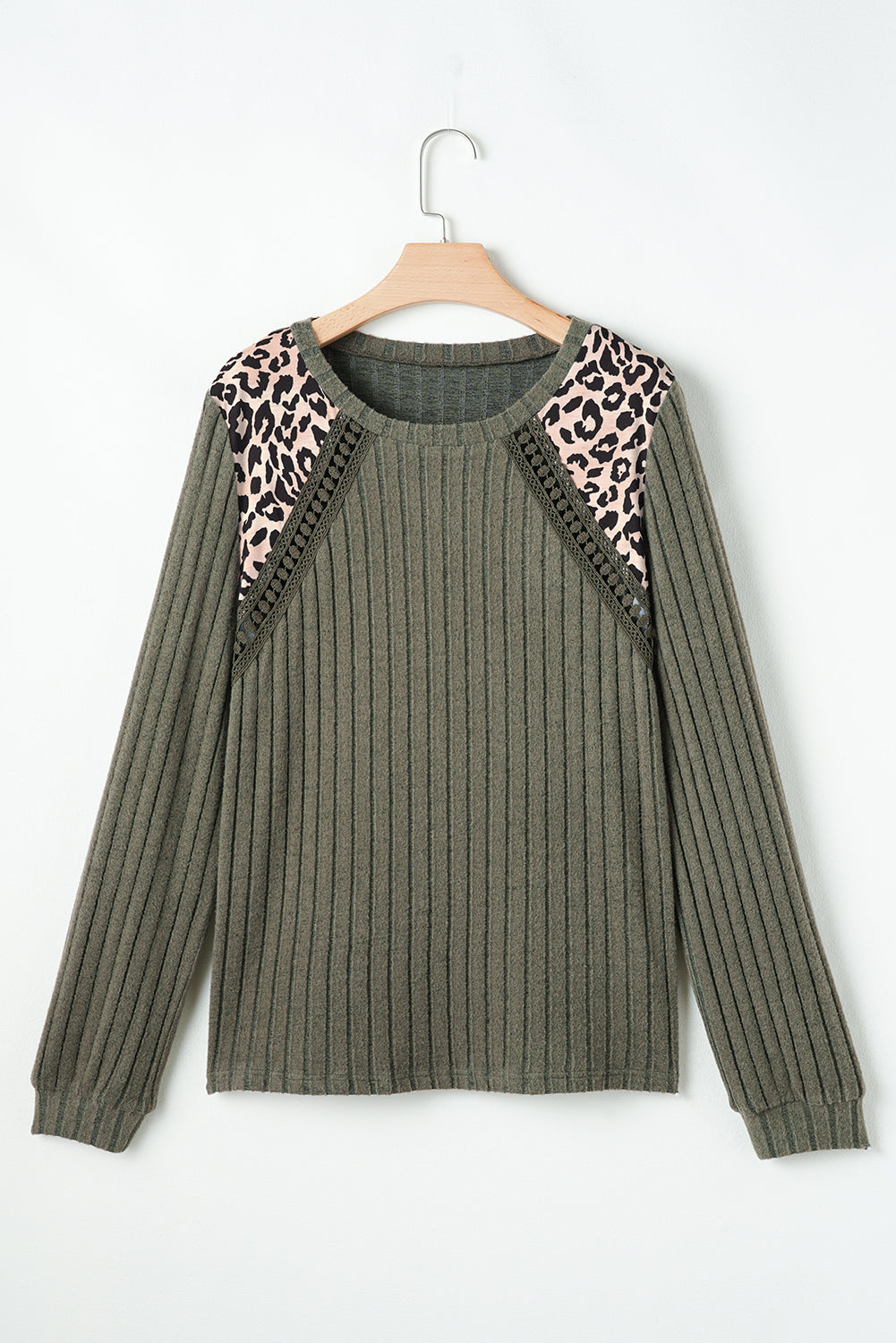 Green Leopard Patchwork Top LT