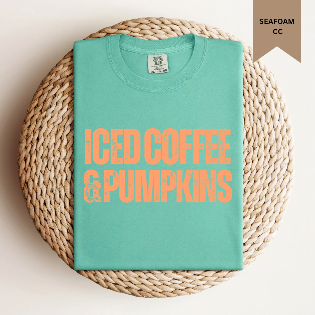 Iced Coffee & Pumpkins Tee.