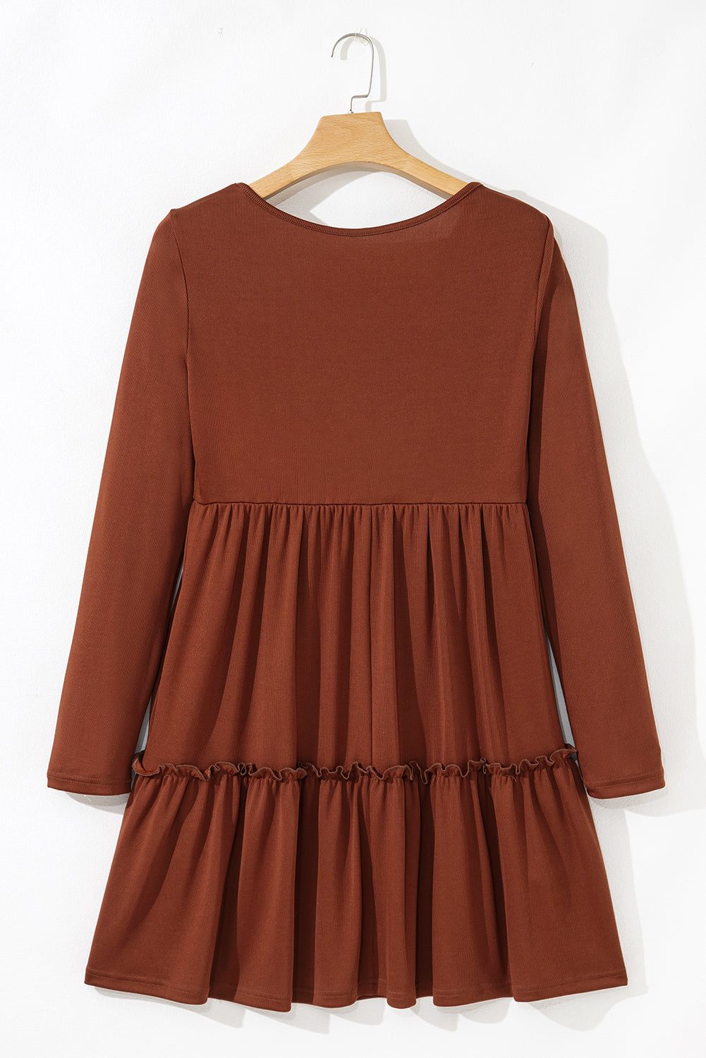 Chestnut Ribbed Dress RTS