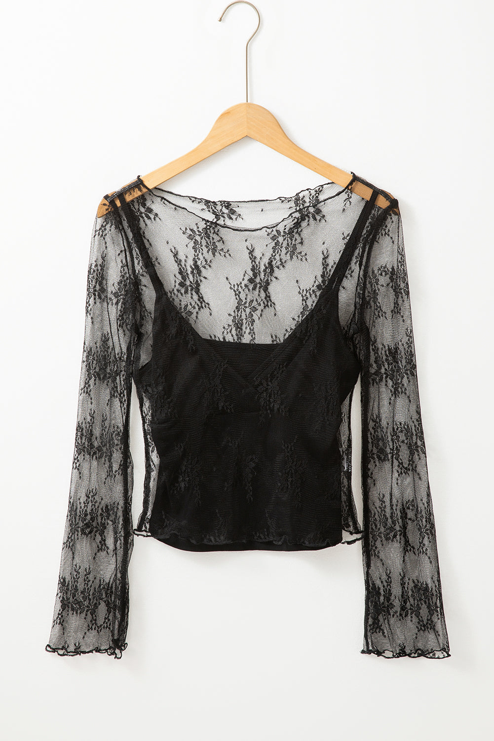 Lace Mesh Blouse *multiple colors* RTS