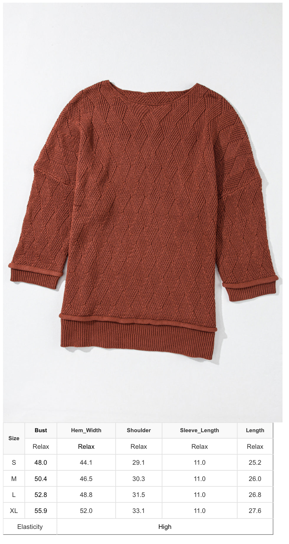 Burt Orange Sweater