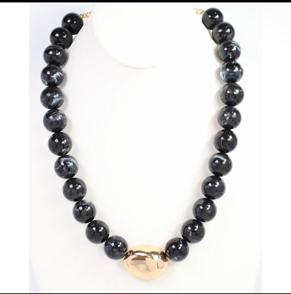 Black Stone Necklace