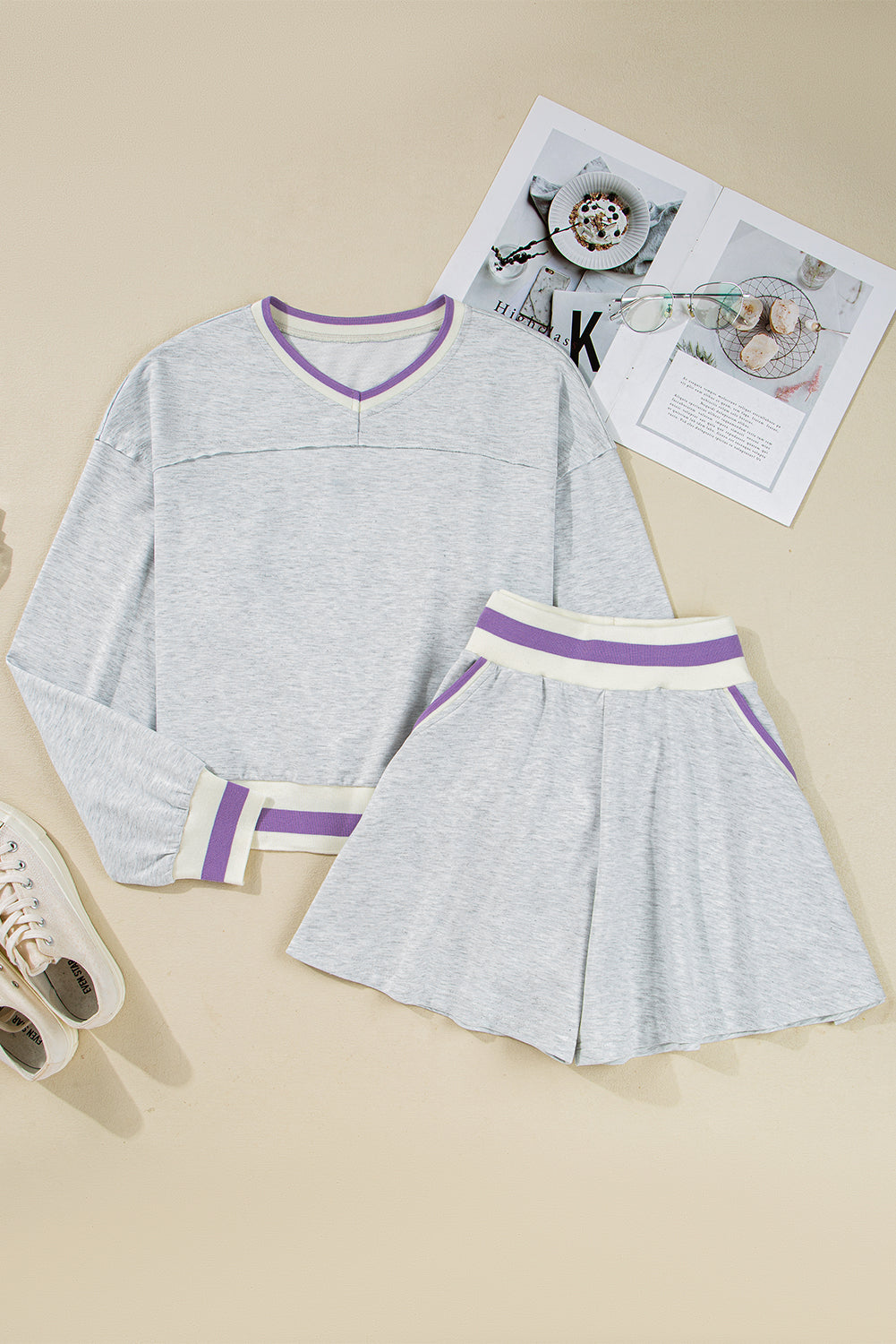 Grey Athletic Shortie Set RTS
