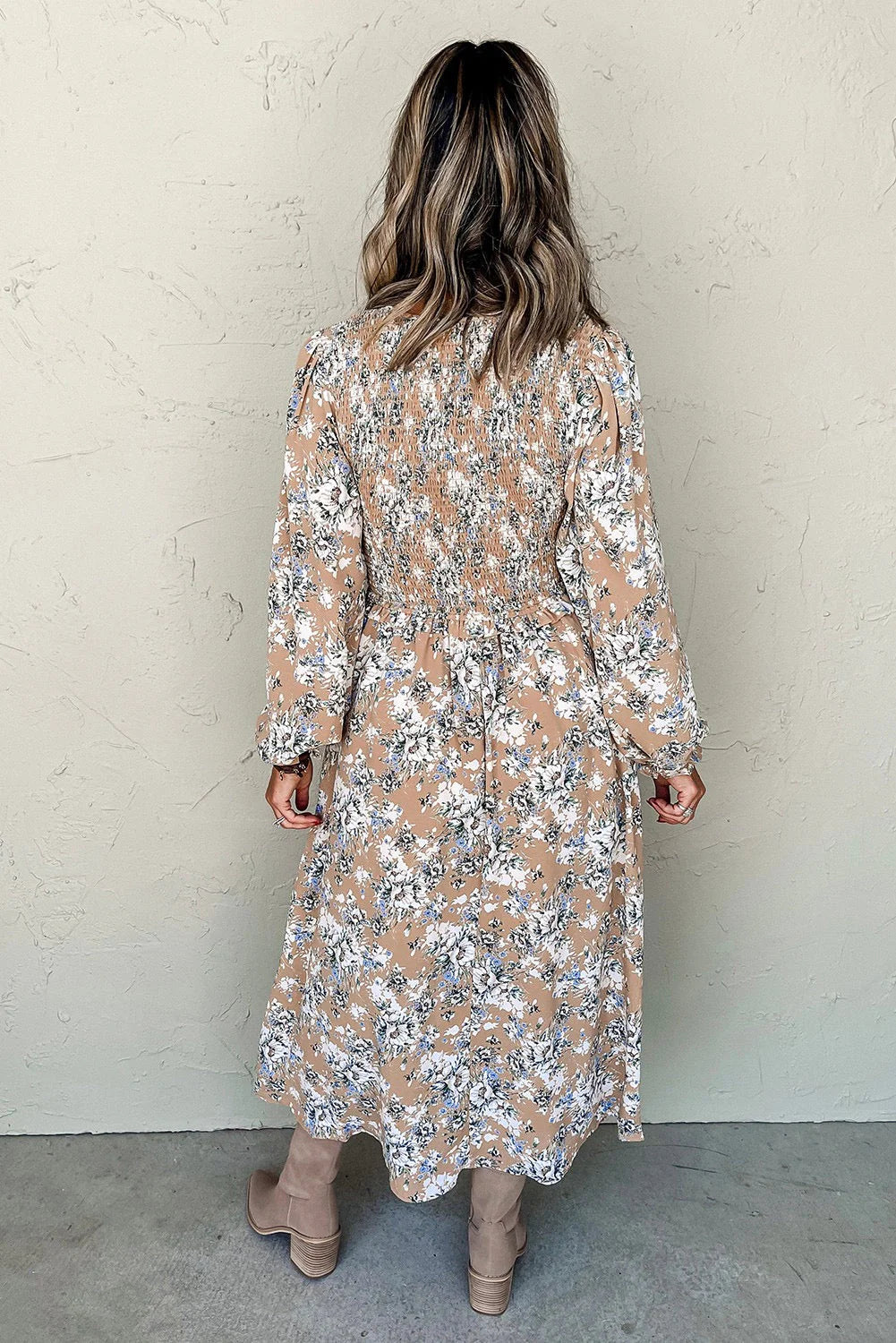 Brown Floral Maxi