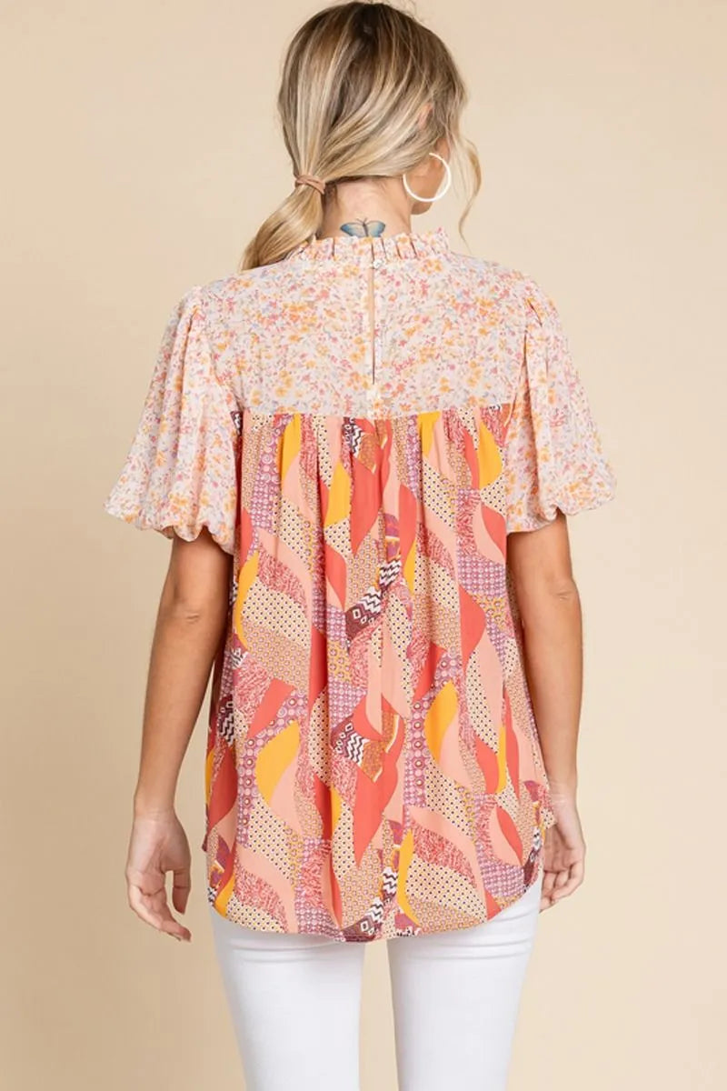 Mauve Mix Blouse