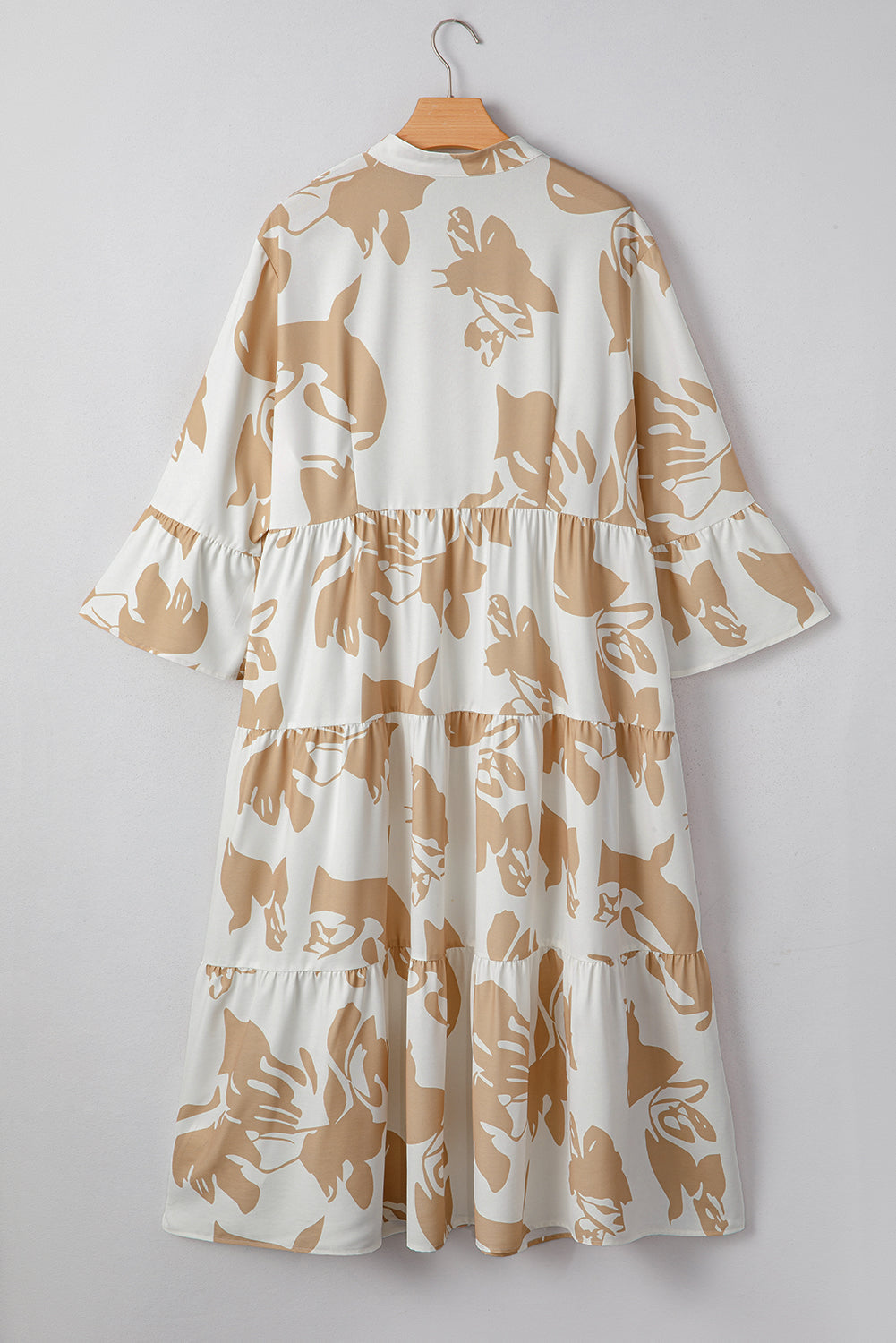 Khaki Floral Plus Size Dress August.