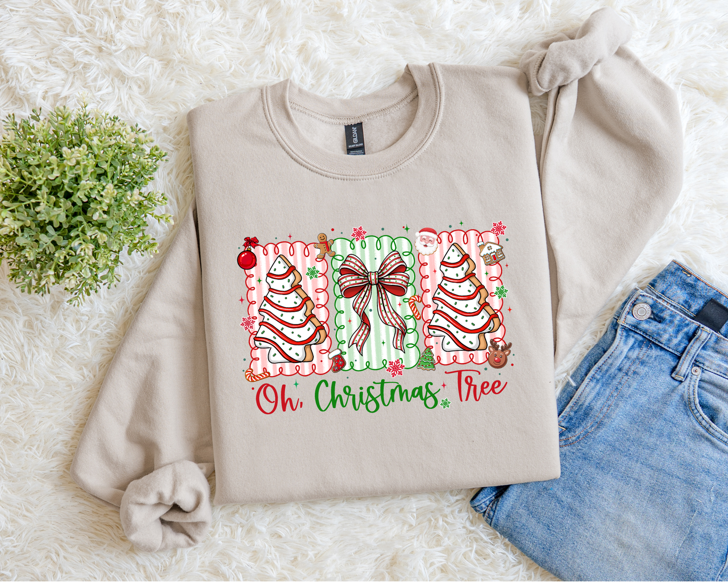 Oh Christmas Tree (Cake) Sweatshirt.