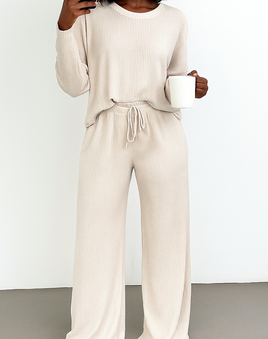 Ribbed Pullover Lounge Set FB