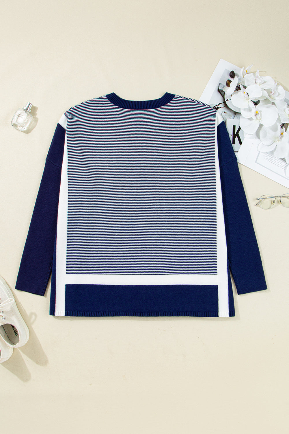Stripe Dolman Oversized Tunic August.