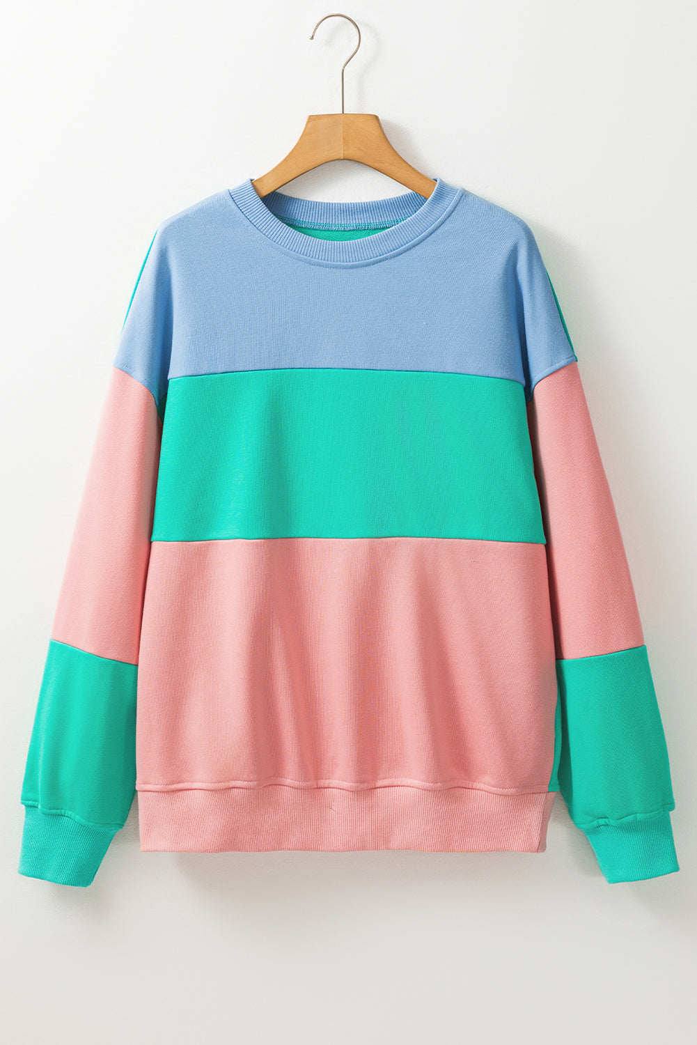 Colorblock Patchwork Pullover LT