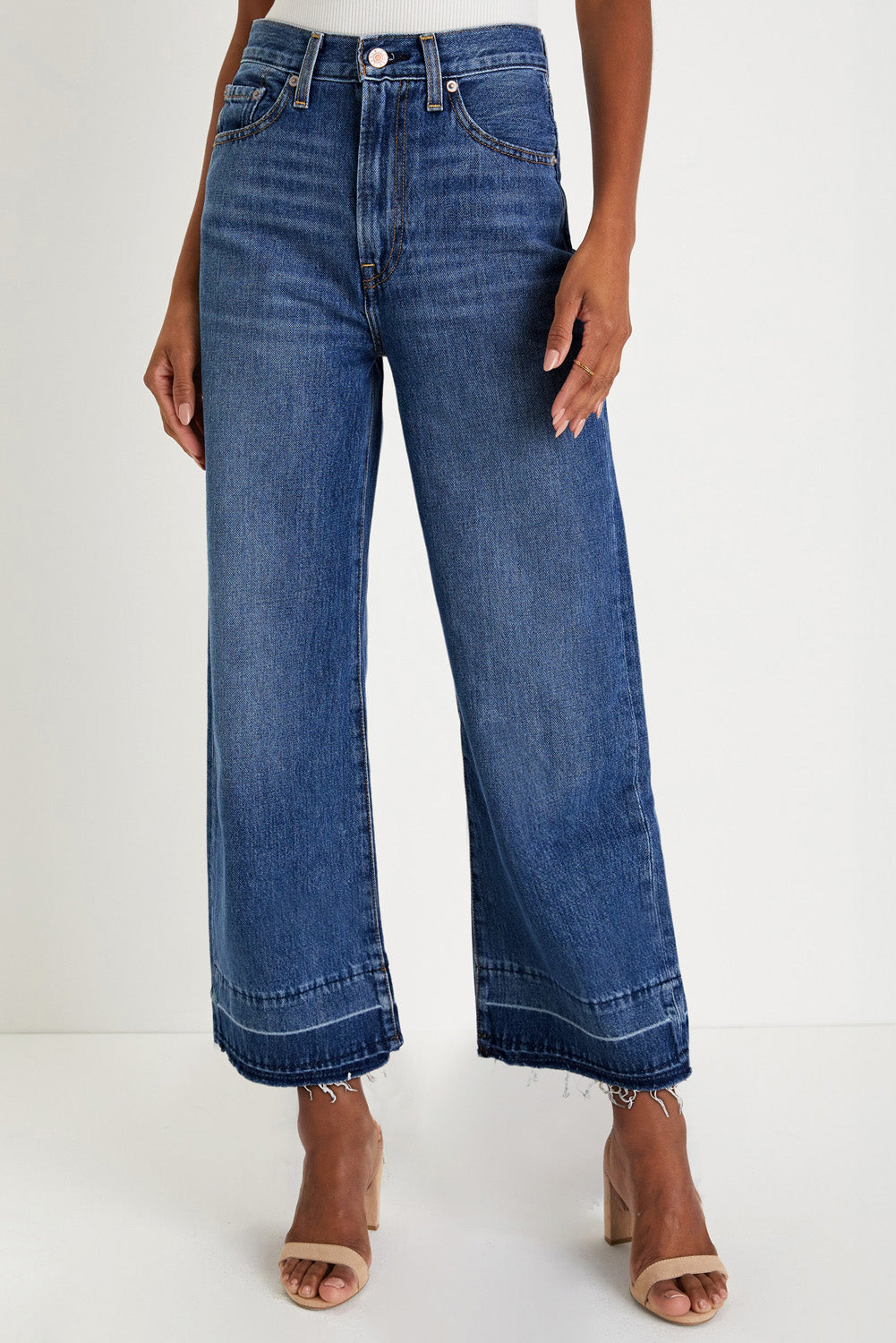 Raw Hem High Waist Jeans *multiple washes* LT