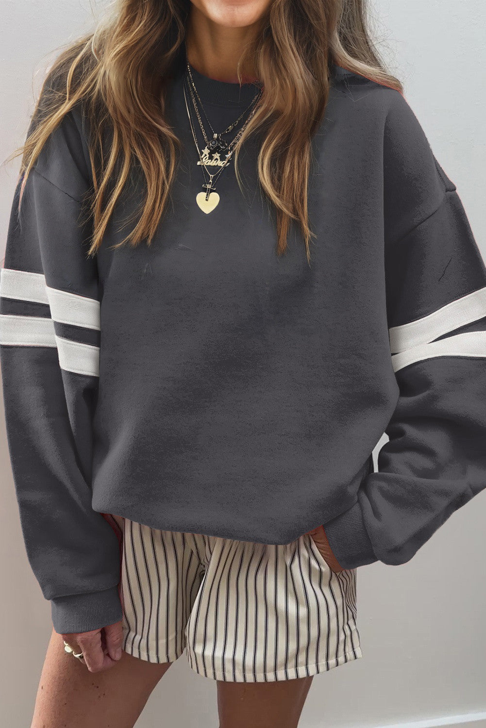 Varsity Stripe Sweatshirt FB