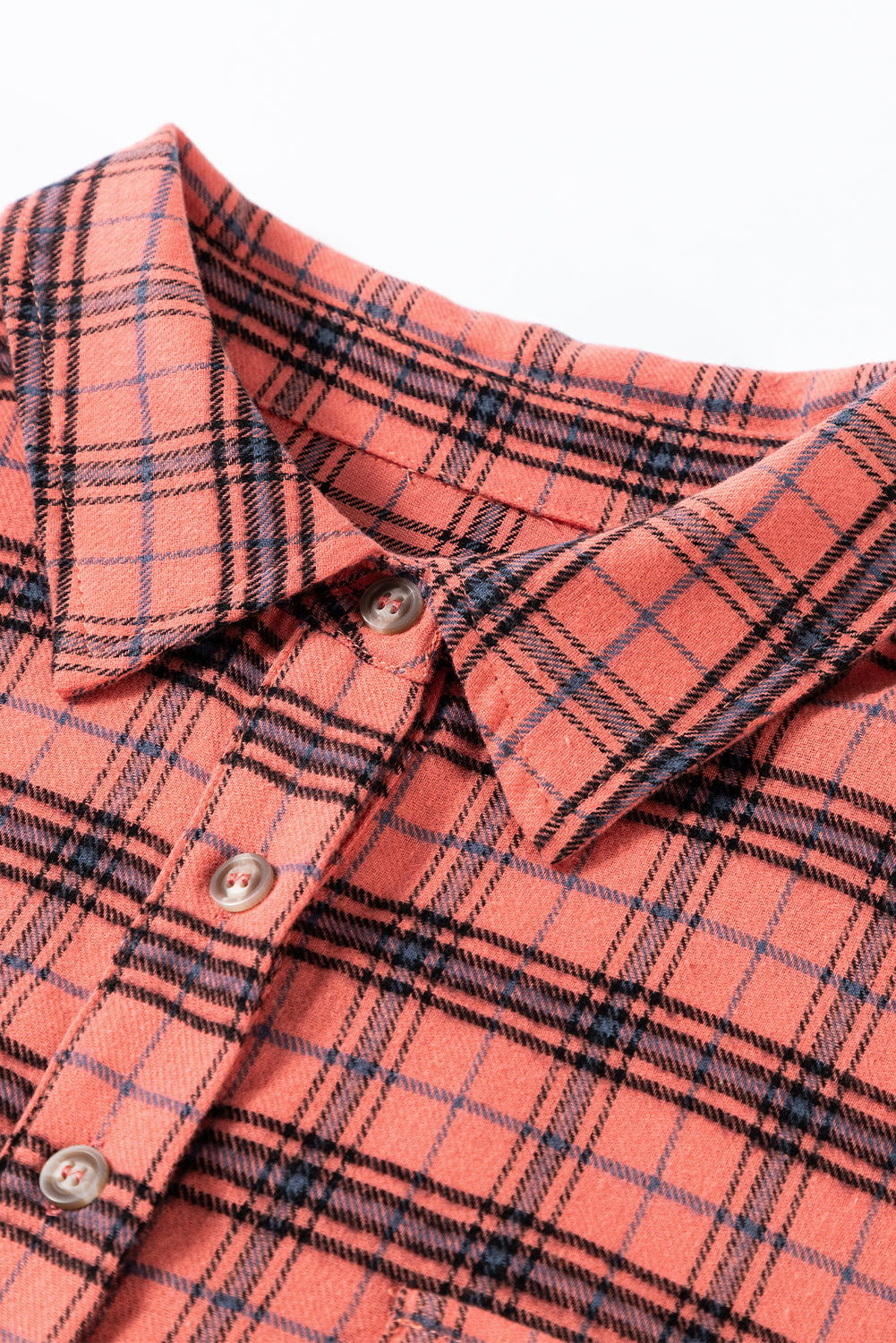 Plaid Distressed Top *TWO COLORS* RTS