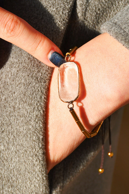 Gold Crystal Adjustable Bracelet LT