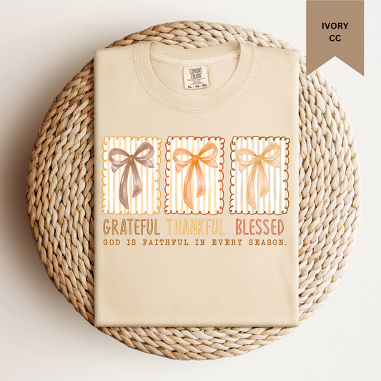 Grateful Thankful Blessed Tee.