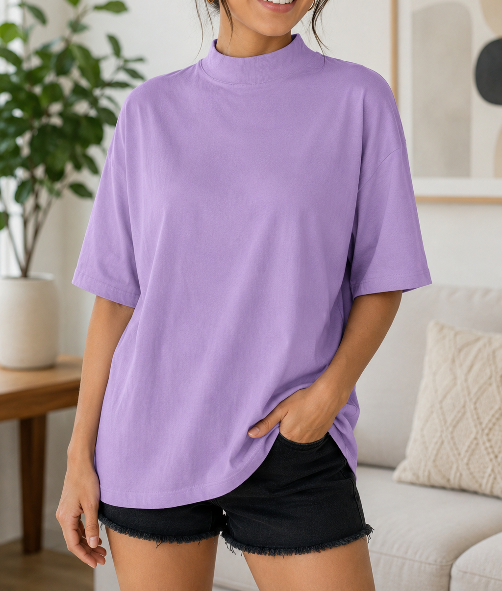 Solid Oversize Top