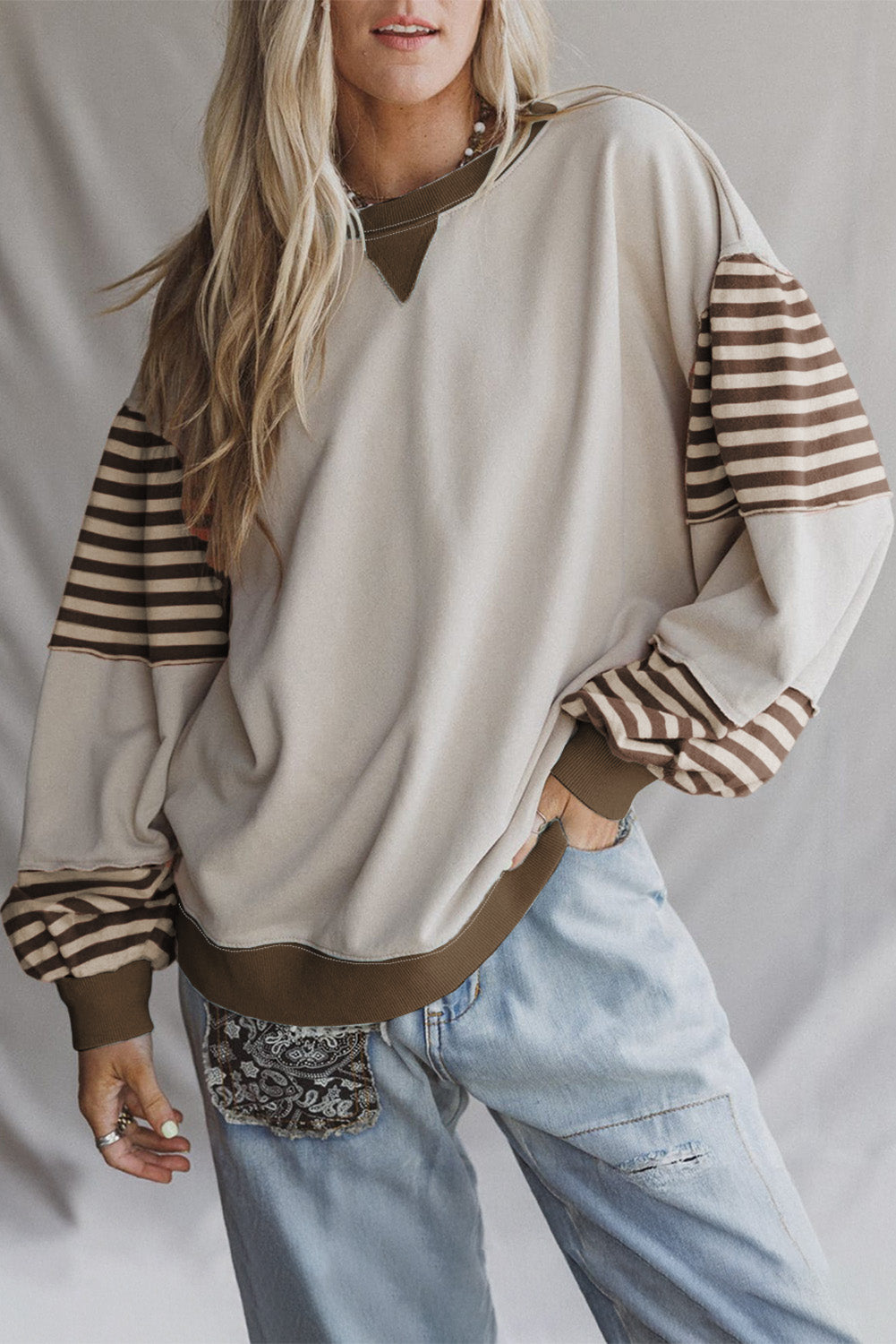 Stripe Colorblock Sweatshirt RTS