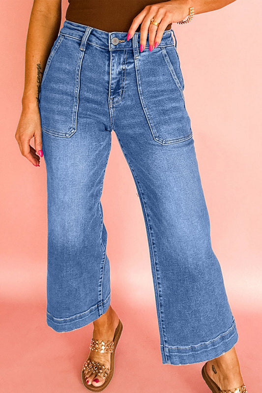 Cropped Wide Leg Jeans July.