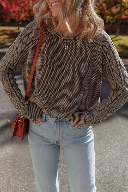 Cable Knit Sweater *two colors* LT