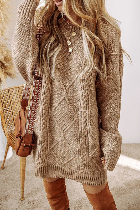 Cable Knit Sweater Dress *Many Colors* FB