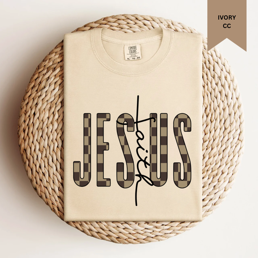Checkered Jesus Tee.