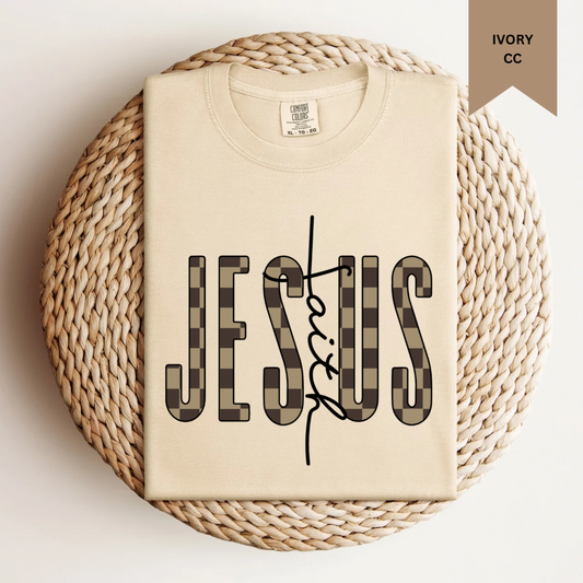 Checkered Jesus Tee.
