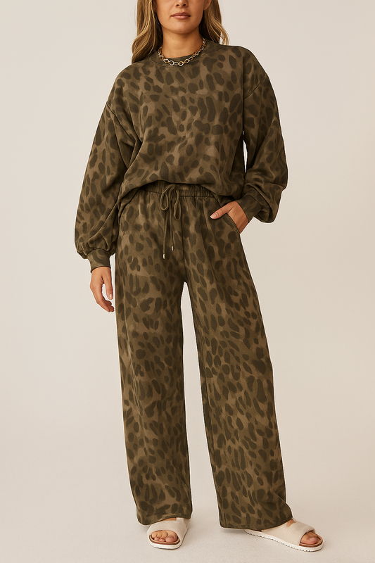 Brown Leopard Patchwork Set FB