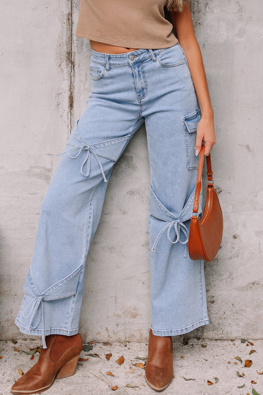 Bowknot Boyfriend Cargo Jeans RTS