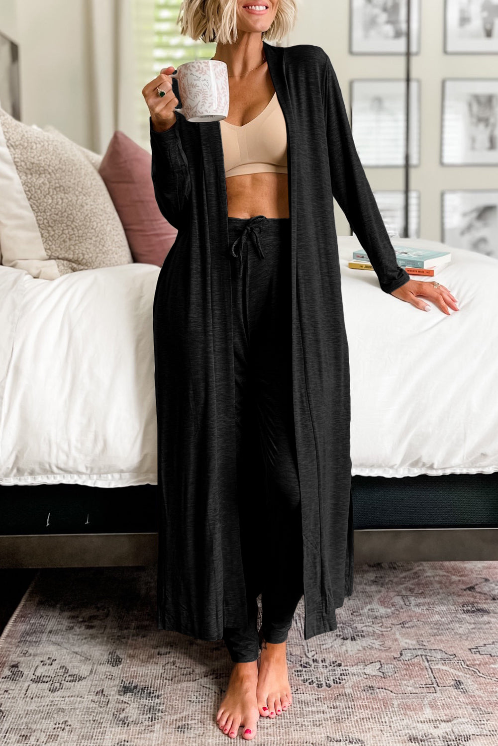 Split Cardigan Lounge Set FB