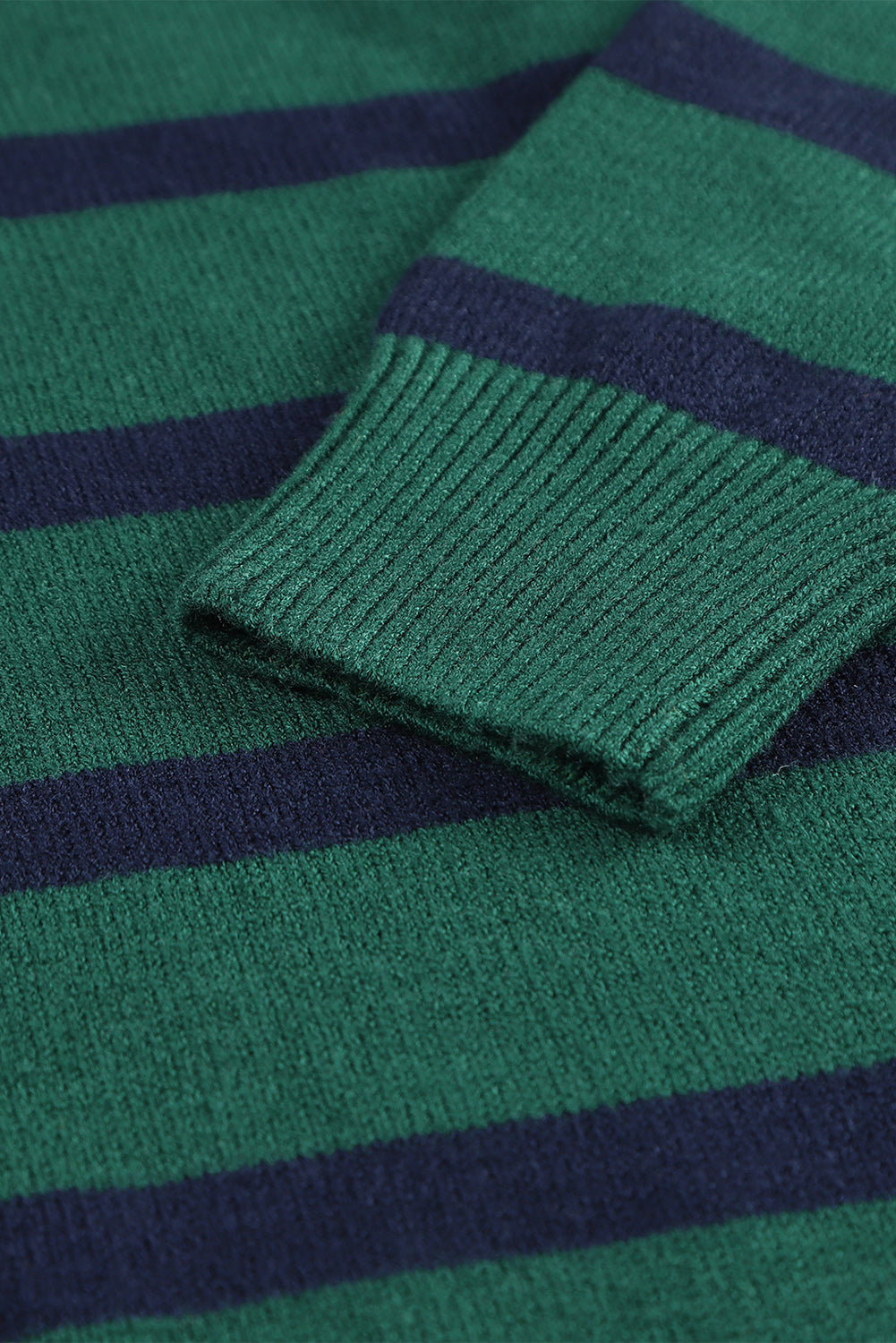 Stripe Zip Collar Dress FB