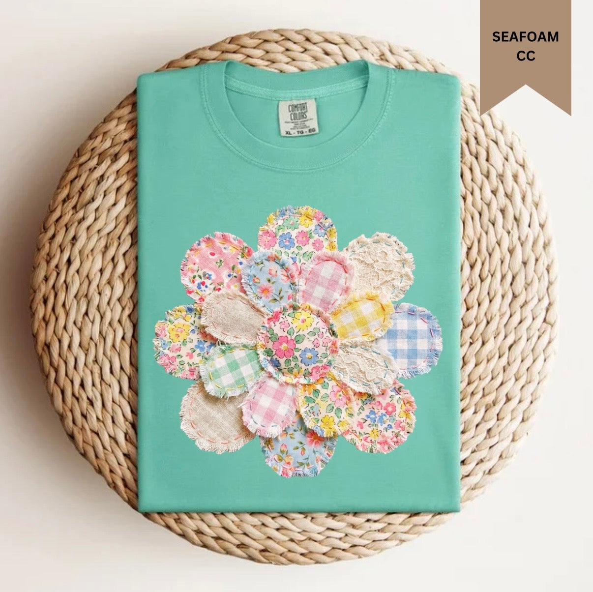 Patchwork Flower Tee.
