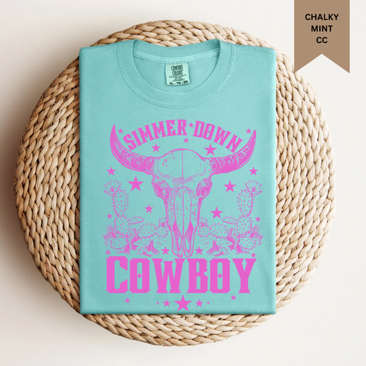Simmer Down Cowboy Tee.