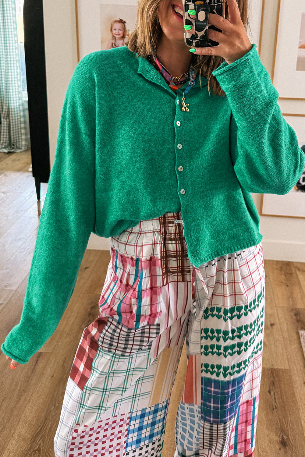 Knit Button Cardigan FB