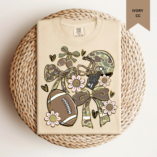 Camo Football Tee.