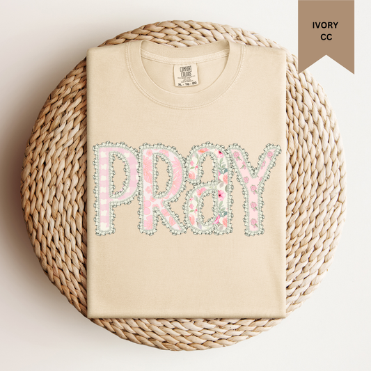 Floral Ruffle Pray Tee.