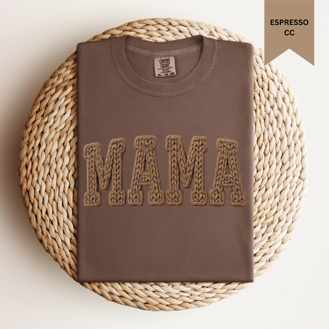 Mama Faux Yarn Tee.