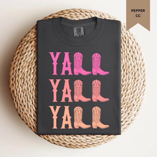 Y’all Cowboy Boots Tee.