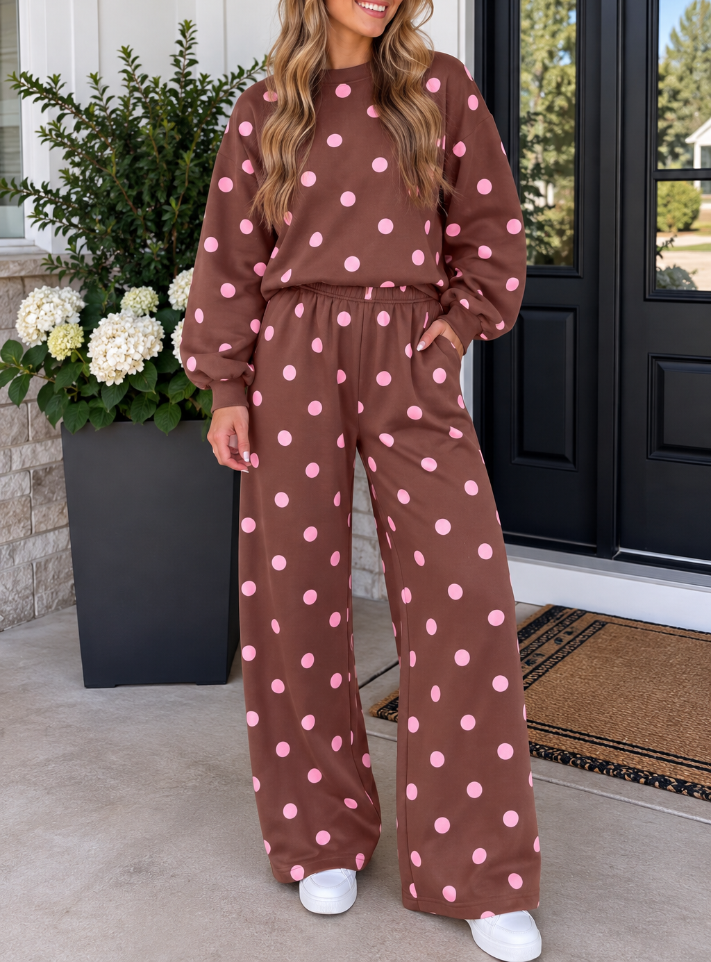 Polka Dot Casual Set