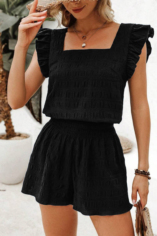 Textured Shirred Set