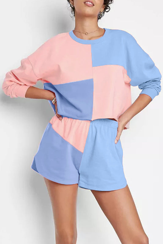 Blue Colorblock Set FB