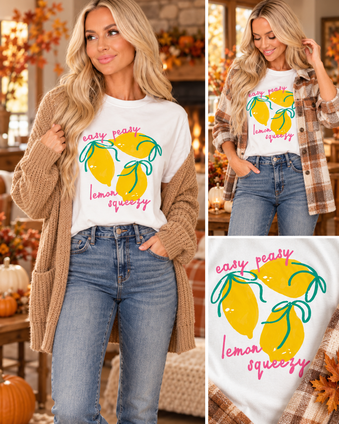 Easy Peasy Lemon Squeezy Graphic Shirt RTS