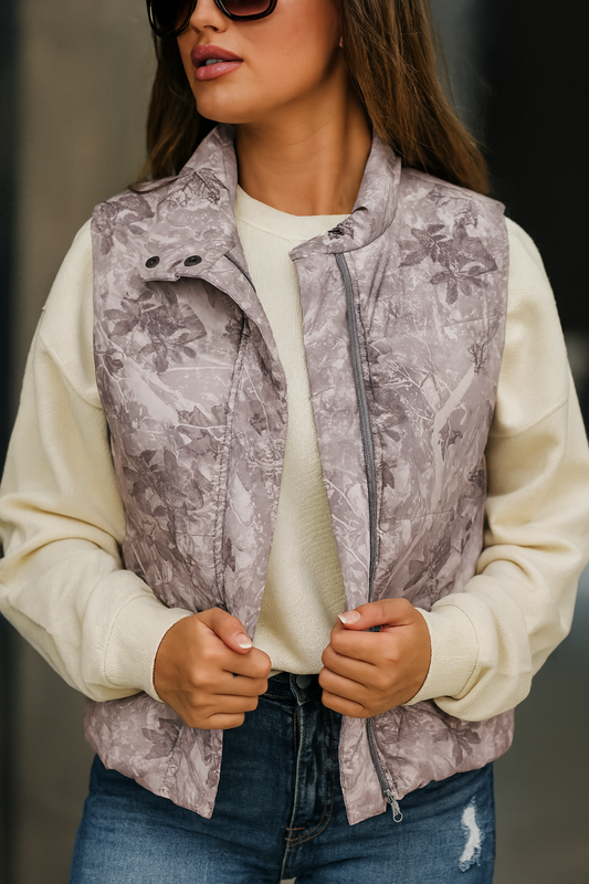 Camo Puffer Vest LT