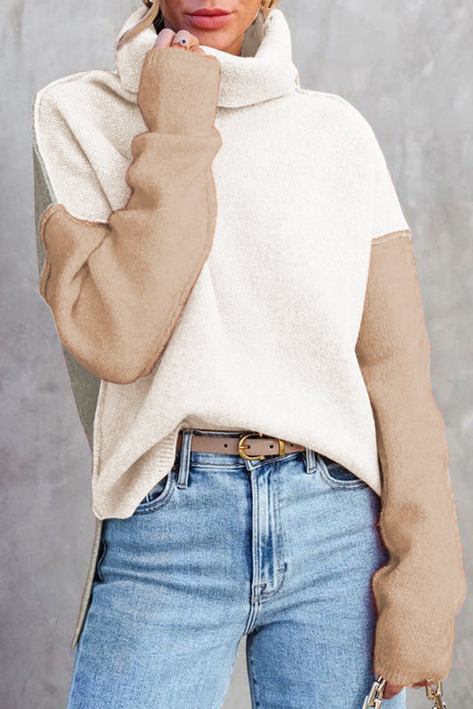 Colorblock Turtle Neck FB