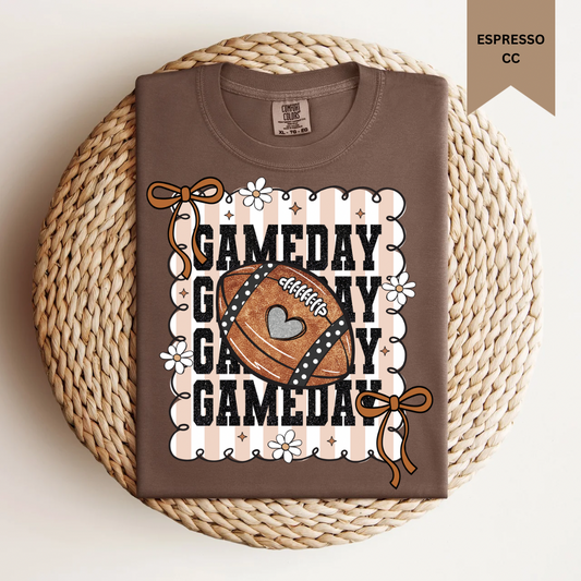 Preppy Football Gameday Tee.