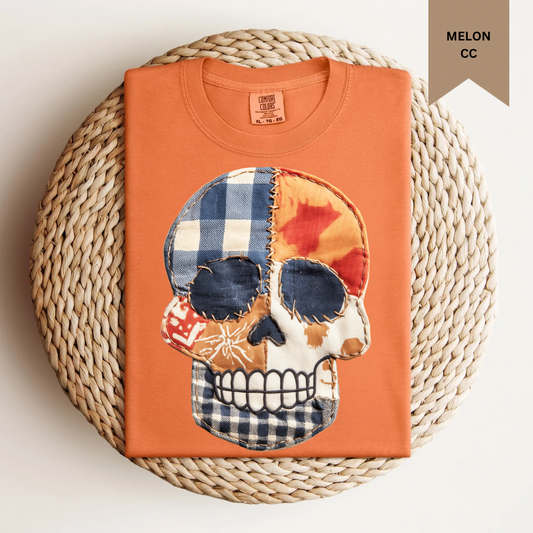 Skull Patchwork Tee.