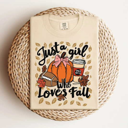 Girl Who Loves Fall Tee.